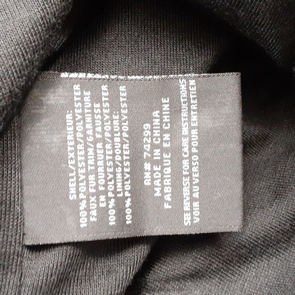 Steve Madden Black & White Cream Buffalo Plaid Sherpa Fleece Jacket - Picture 8 of 8